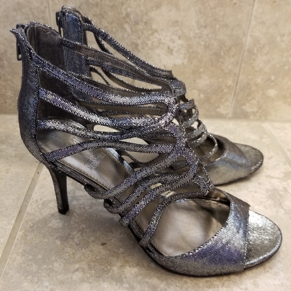 M by Marinelli Pewter Party Heels - Picture 4 of 5